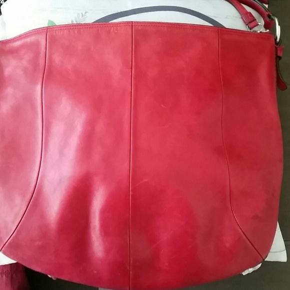 Coach Bags Coach Soho Red Leather Hobo Bag Poshmark
